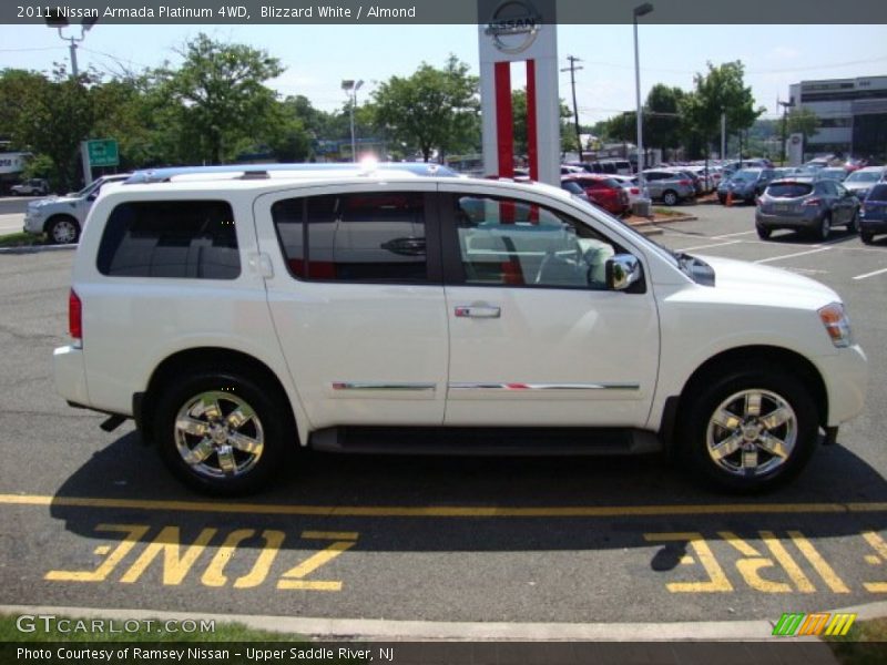 Blizzard White / Almond 2011 Nissan Armada Platinum 4WD