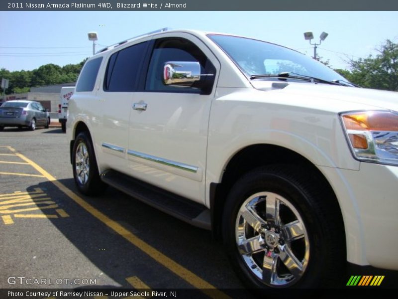 Blizzard White / Almond 2011 Nissan Armada Platinum 4WD