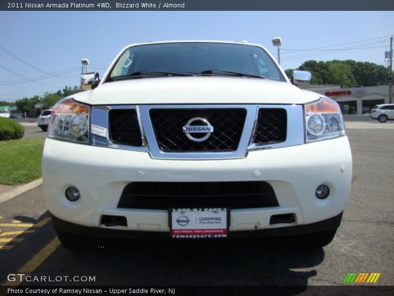 Blizzard White / Almond 2011 Nissan Armada Platinum 4WD
