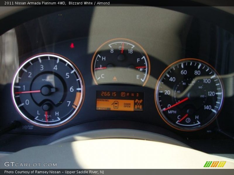 Blizzard White / Almond 2011 Nissan Armada Platinum 4WD