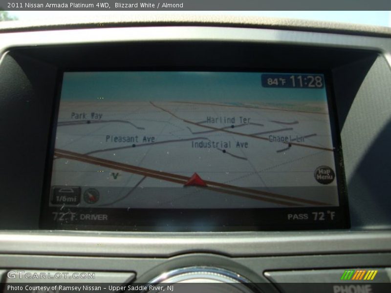 Blizzard White / Almond 2011 Nissan Armada Platinum 4WD
