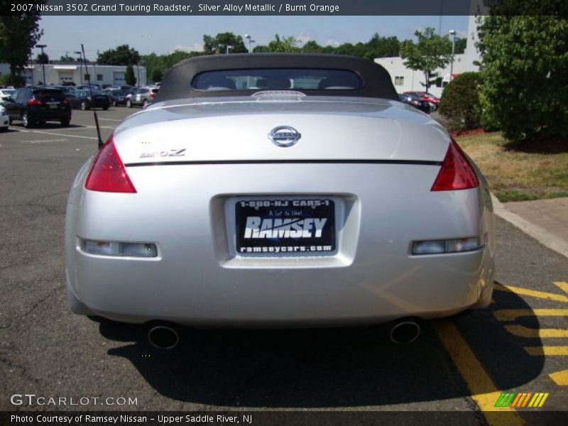 Silver Alloy Metallic / Burnt Orange 2007 Nissan 350Z Grand Touring Roadster