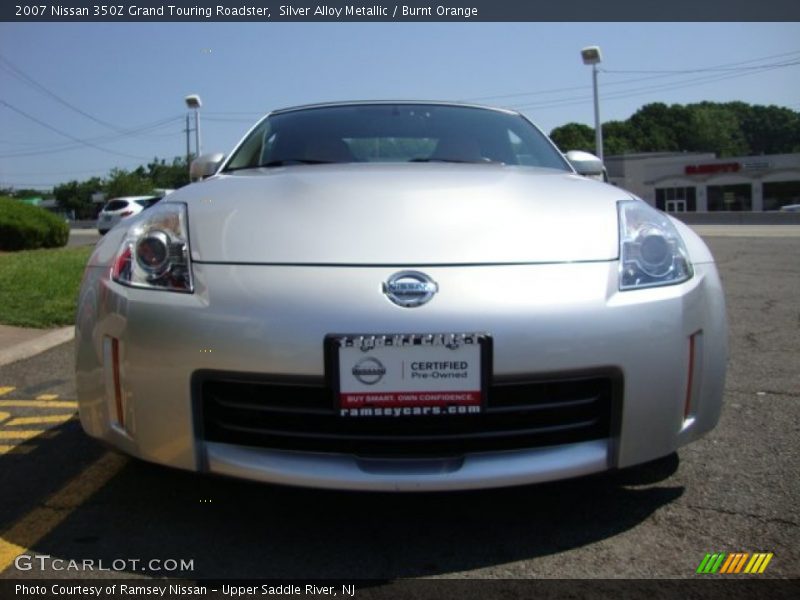 Silver Alloy Metallic / Burnt Orange 2007 Nissan 350Z Grand Touring Roadster