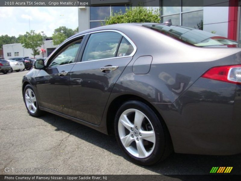 Grigio Metallic / Taupe 2010 Acura TSX Sedan