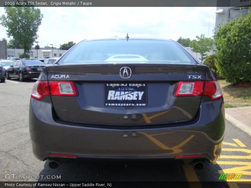 Grigio Metallic / Taupe 2010 Acura TSX Sedan