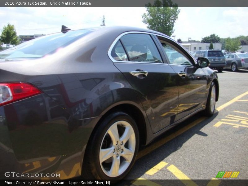 Grigio Metallic / Taupe 2010 Acura TSX Sedan