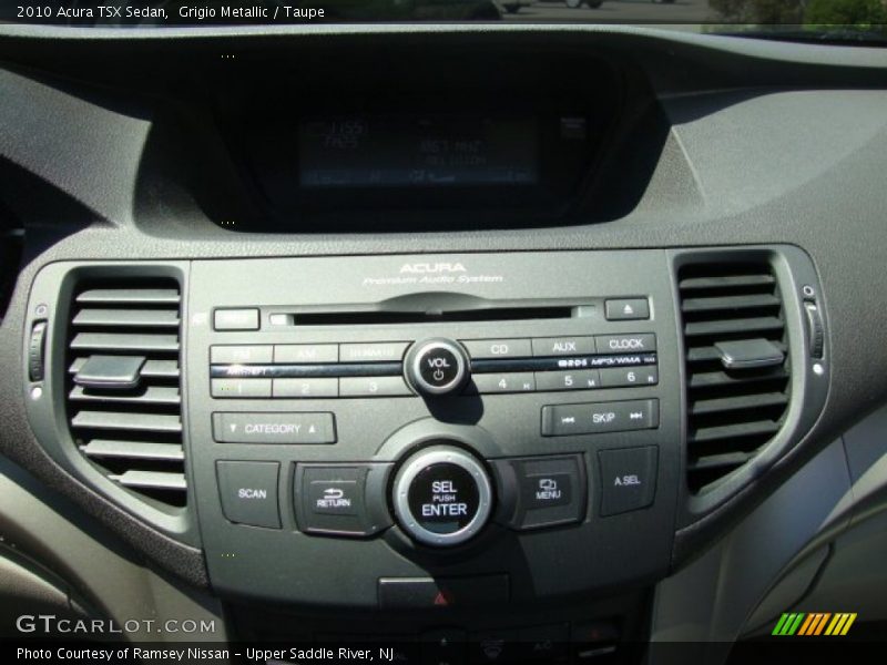 Grigio Metallic / Taupe 2010 Acura TSX Sedan