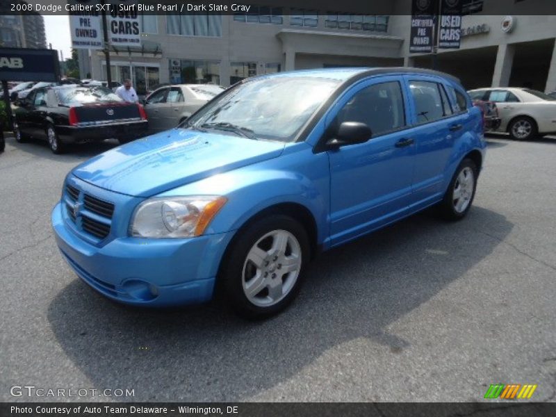 Surf Blue Pearl / Dark Slate Gray 2008 Dodge Caliber SXT