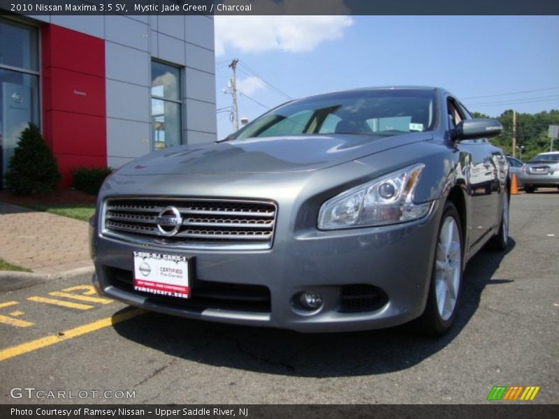 Mystic Jade Green / Charcoal 2010 Nissan Maxima 3.5 SV