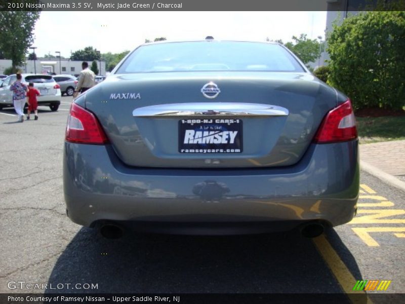 Mystic Jade Green / Charcoal 2010 Nissan Maxima 3.5 SV