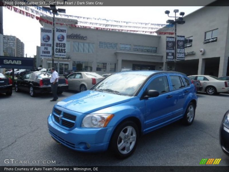 Surf Blue Pearl / Dark Slate Gray 2008 Dodge Caliber SXT