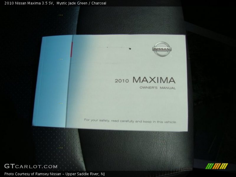 Mystic Jade Green / Charcoal 2010 Nissan Maxima 3.5 SV