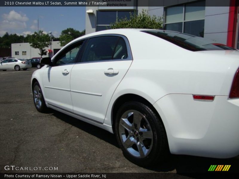 Summit White / Titanium 2010 Chevrolet Malibu LT Sedan