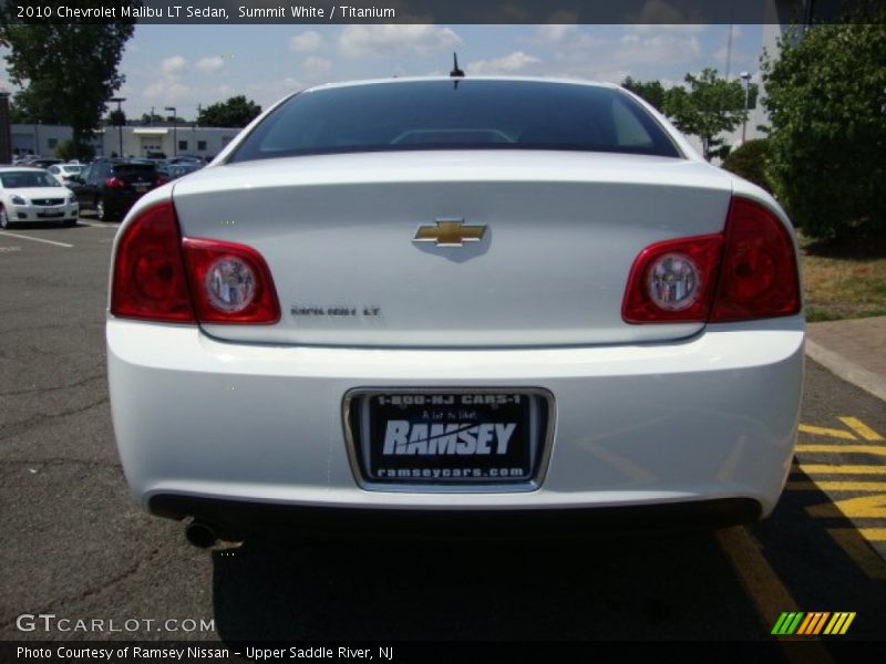 Summit White / Titanium 2010 Chevrolet Malibu LT Sedan