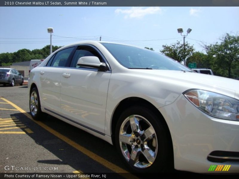 Summit White / Titanium 2010 Chevrolet Malibu LT Sedan