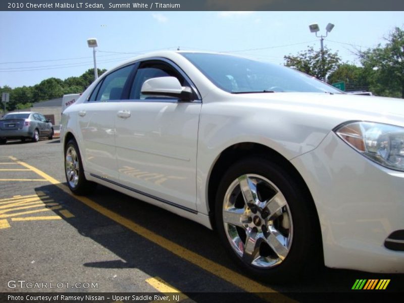 Summit White / Titanium 2010 Chevrolet Malibu LT Sedan