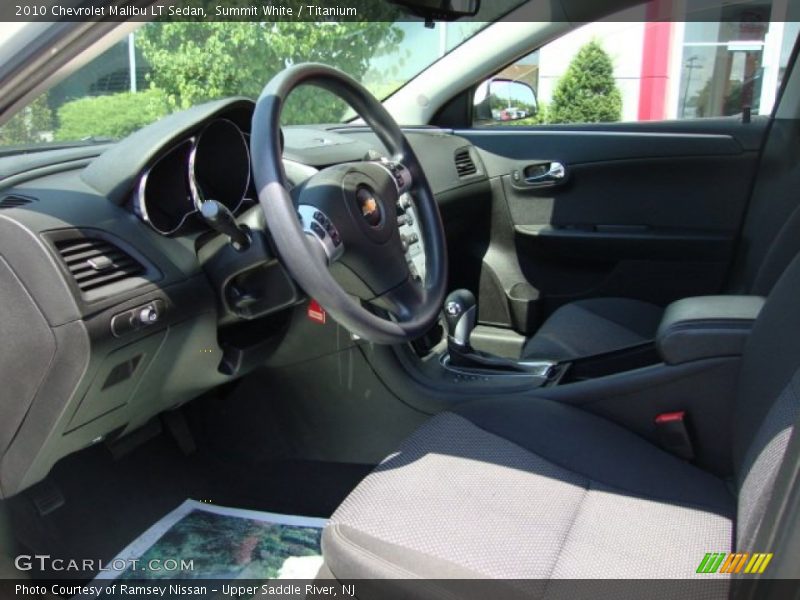 Summit White / Titanium 2010 Chevrolet Malibu LT Sedan
