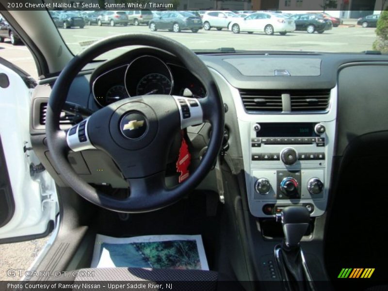 Summit White / Titanium 2010 Chevrolet Malibu LT Sedan