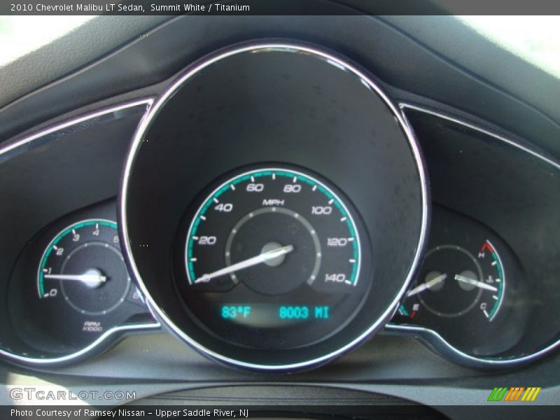 Summit White / Titanium 2010 Chevrolet Malibu LT Sedan