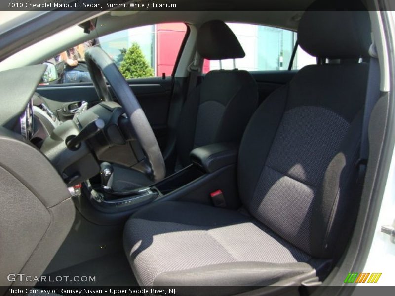Summit White / Titanium 2010 Chevrolet Malibu LT Sedan
