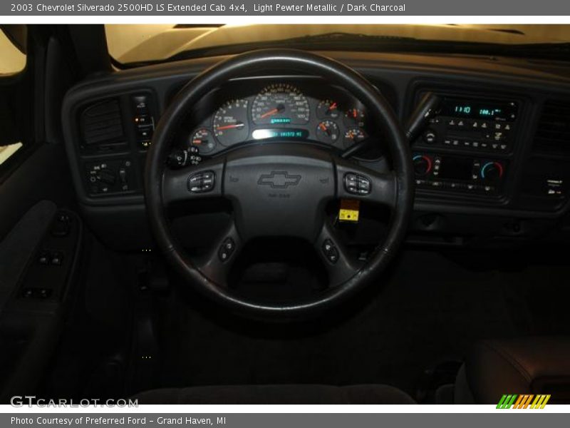 Light Pewter Metallic / Dark Charcoal 2003 Chevrolet Silverado 2500HD LS Extended Cab 4x4