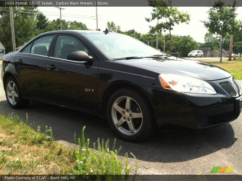 Carbon Black Metallic / Ebony 2009 Pontiac G6 GT Sedan