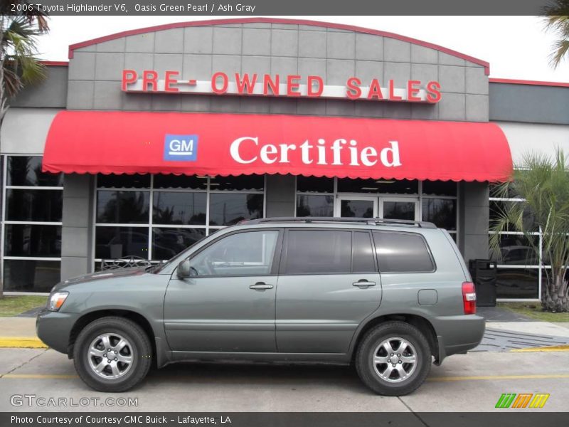 Oasis Green Pearl / Ash Gray 2006 Toyota Highlander V6