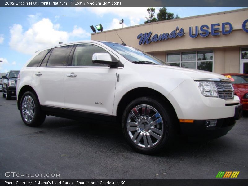 White Platinum Tri Coat / Medium Light Stone 2009 Lincoln MKX