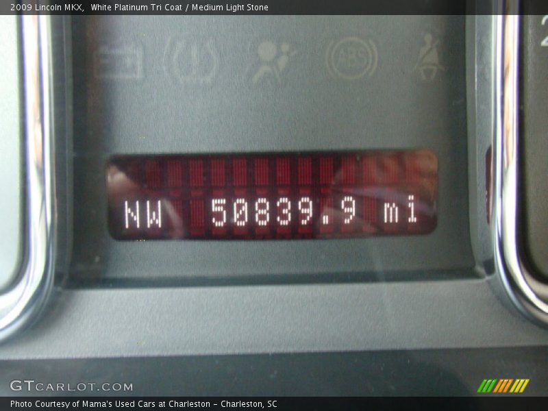 White Platinum Tri Coat / Medium Light Stone 2009 Lincoln MKX