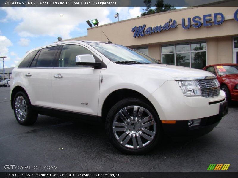 White Platinum Tri Coat / Medium Light Stone 2009 Lincoln MKX