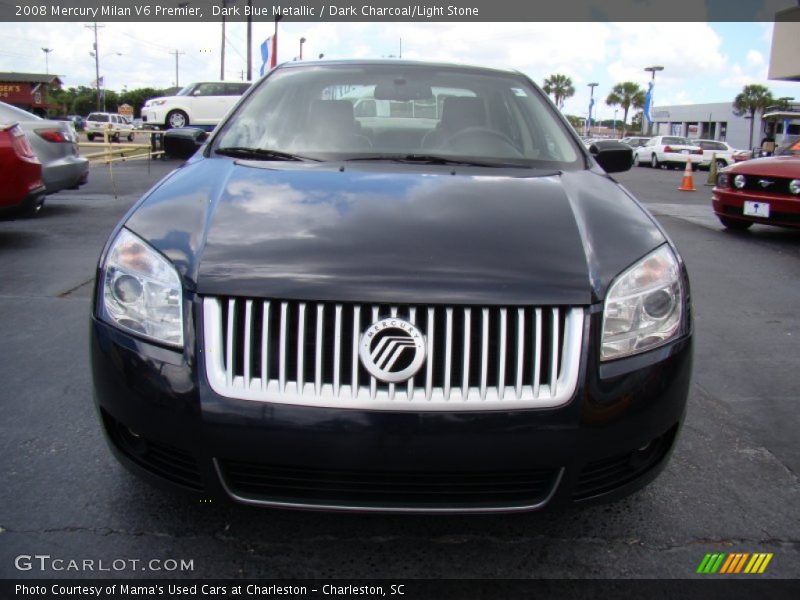 Dark Blue Metallic / Dark Charcoal/Light Stone 2008 Mercury Milan V6 Premier
