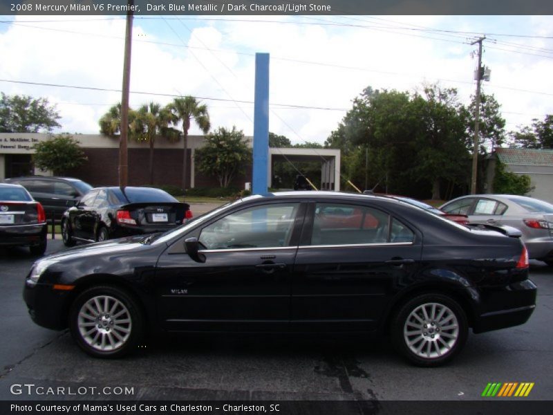 Dark Blue Metallic / Dark Charcoal/Light Stone 2008 Mercury Milan V6 Premier