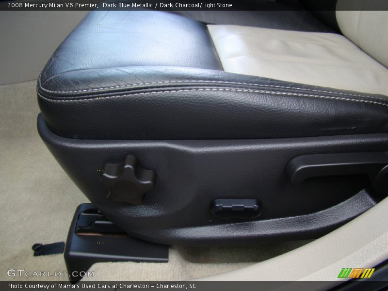 Dark Blue Metallic / Dark Charcoal/Light Stone 2008 Mercury Milan V6 Premier