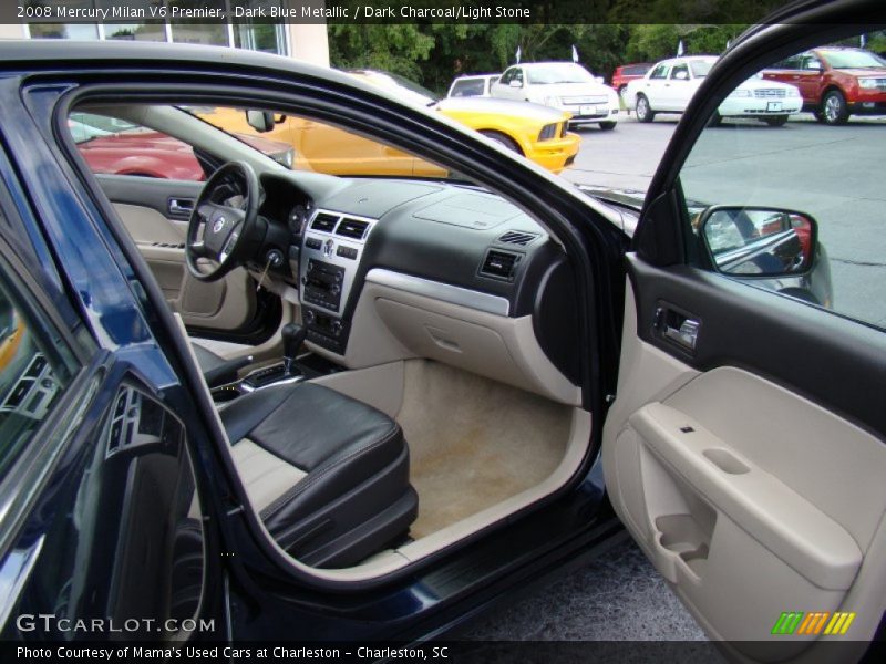 Dark Blue Metallic / Dark Charcoal/Light Stone 2008 Mercury Milan V6 Premier