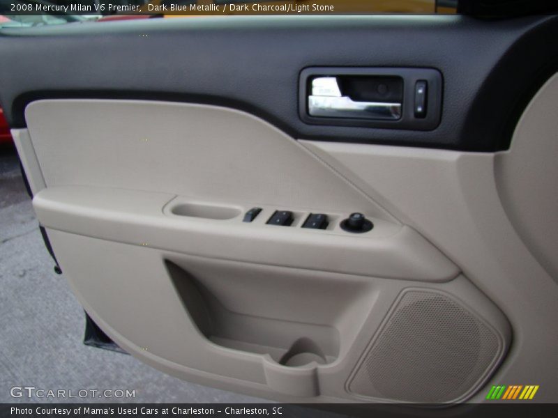 Dark Blue Metallic / Dark Charcoal/Light Stone 2008 Mercury Milan V6 Premier