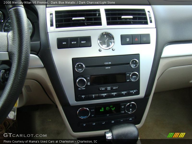 Dark Blue Metallic / Dark Charcoal/Light Stone 2008 Mercury Milan V6 Premier
