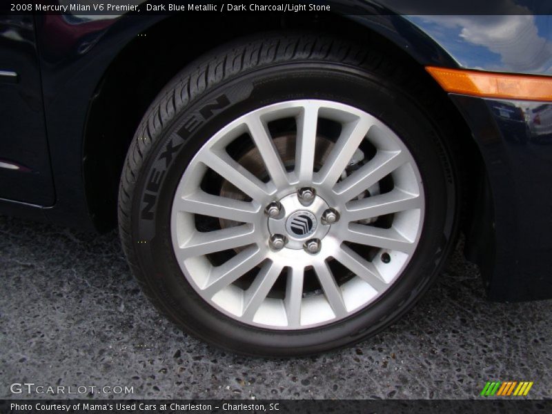 Dark Blue Metallic / Dark Charcoal/Light Stone 2008 Mercury Milan V6 Premier