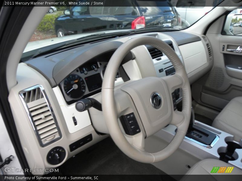 White Suede / Stone 2011 Mercury Mariner Premier V6