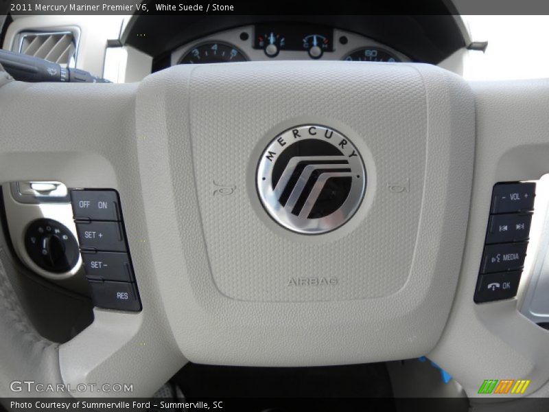 White Suede / Stone 2011 Mercury Mariner Premier V6