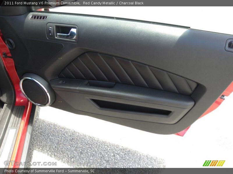 Red Candy Metallic / Charcoal Black 2011 Ford Mustang V6 Premium Convertible
