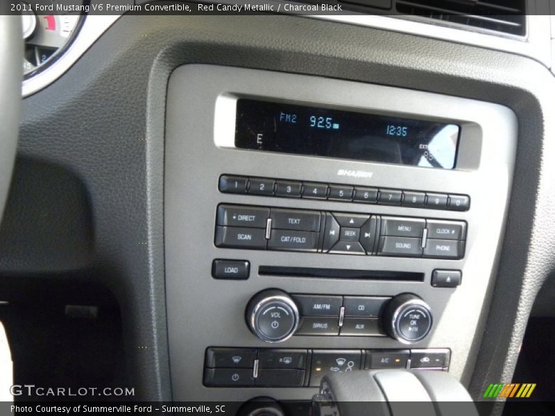 Red Candy Metallic / Charcoal Black 2011 Ford Mustang V6 Premium Convertible