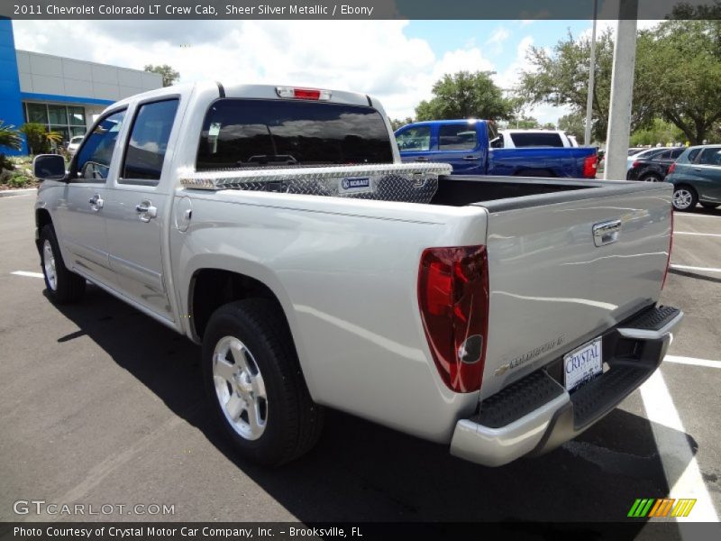 Sheer Silver Metallic / Ebony 2011 Chevrolet Colorado LT Crew Cab