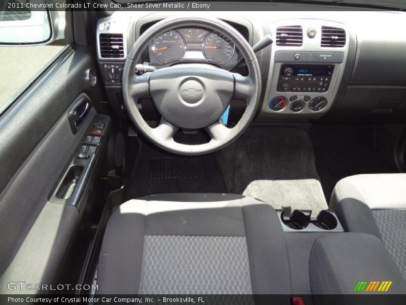 Sheer Silver Metallic / Ebony 2011 Chevrolet Colorado LT Crew Cab