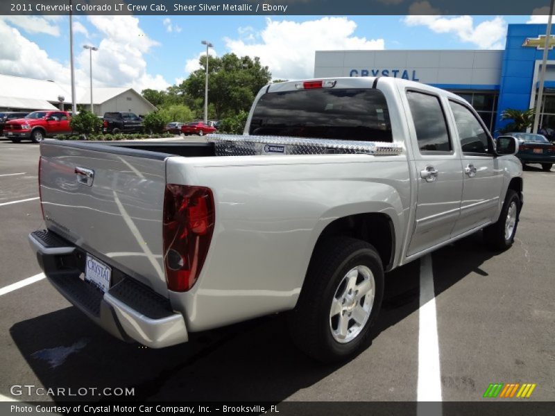 Sheer Silver Metallic / Ebony 2011 Chevrolet Colorado LT Crew Cab