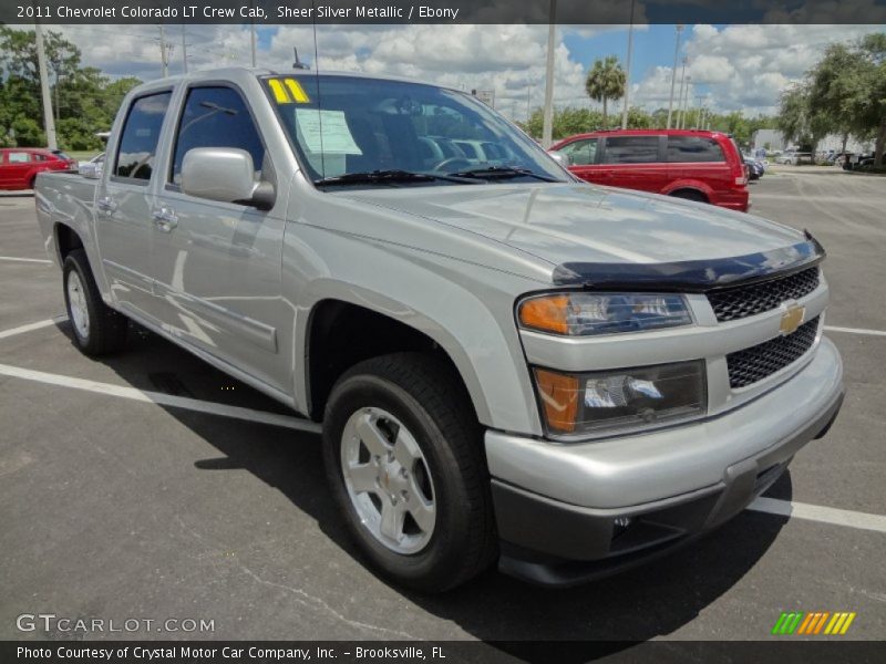 Sheer Silver Metallic / Ebony 2011 Chevrolet Colorado LT Crew Cab