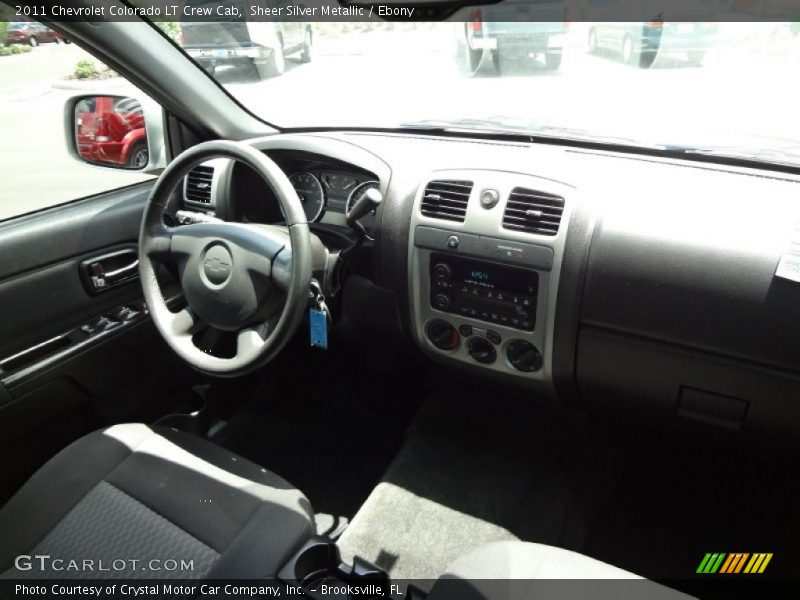 Sheer Silver Metallic / Ebony 2011 Chevrolet Colorado LT Crew Cab