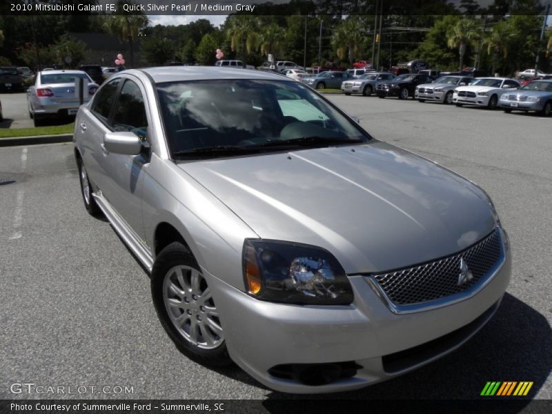 Quick Silver Pearl / Medium Gray 2010 Mitsubishi Galant FE