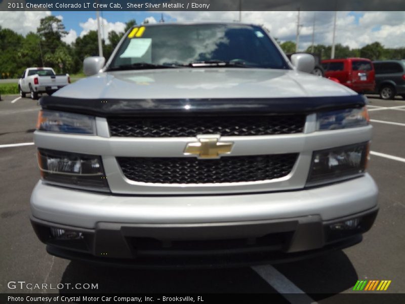 Sheer Silver Metallic / Ebony 2011 Chevrolet Colorado LT Crew Cab