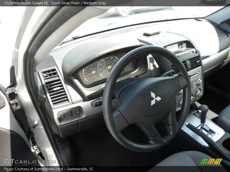 Quick Silver Pearl / Medium Gray 2010 Mitsubishi Galant FE