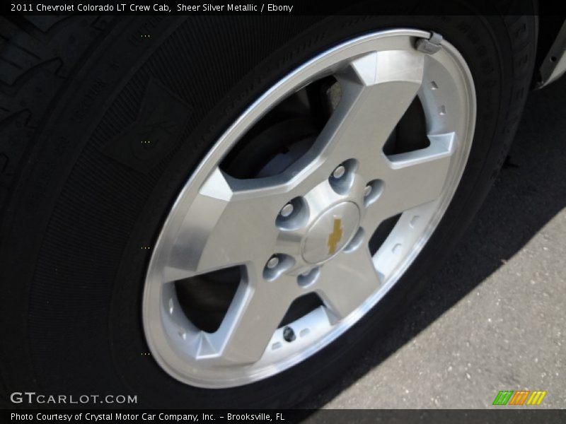Sheer Silver Metallic / Ebony 2011 Chevrolet Colorado LT Crew Cab